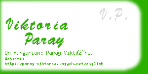 viktoria paray business card